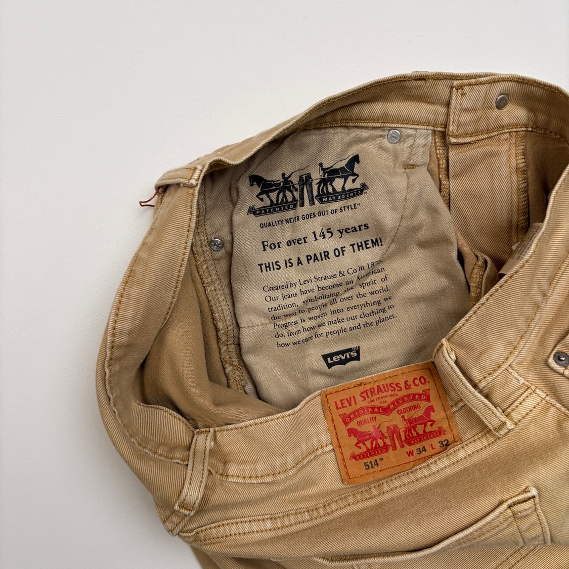 [31x32] 10s Levi’s 505 beige pants 상품이미지6