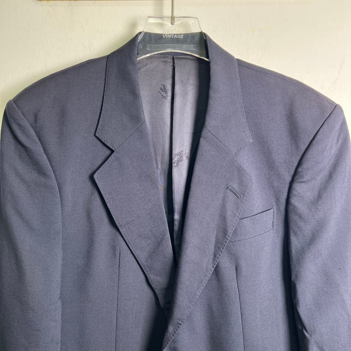 버버리 빈티지 네이비 울 금장 블레이저  상품이미지4