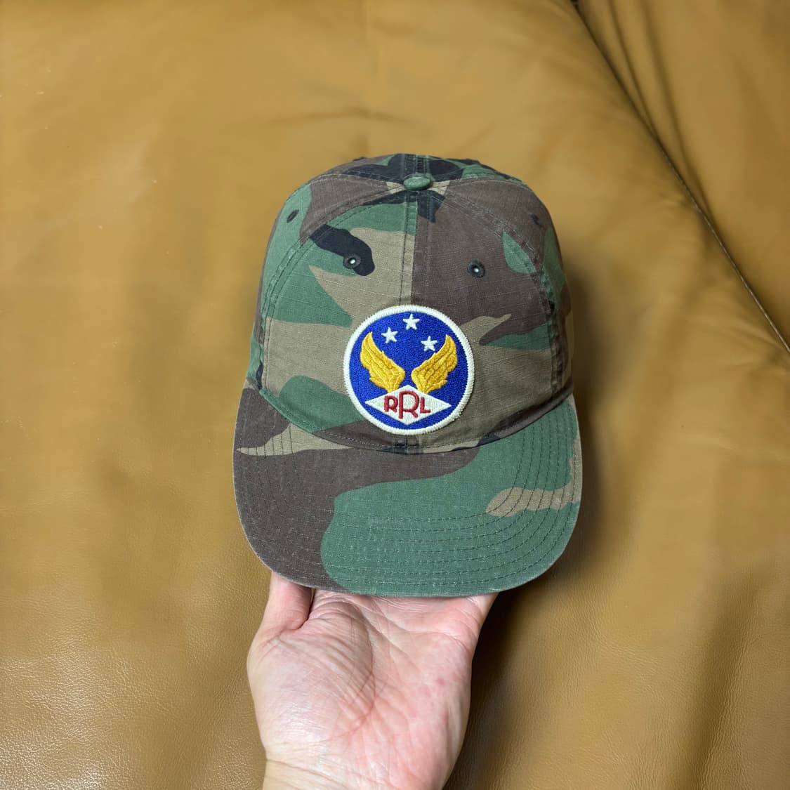 RRL 더블알엘 랄프로렌 폴로 우드랜드 카모 6패널 볼캡 모자 Camo 상품이미지2