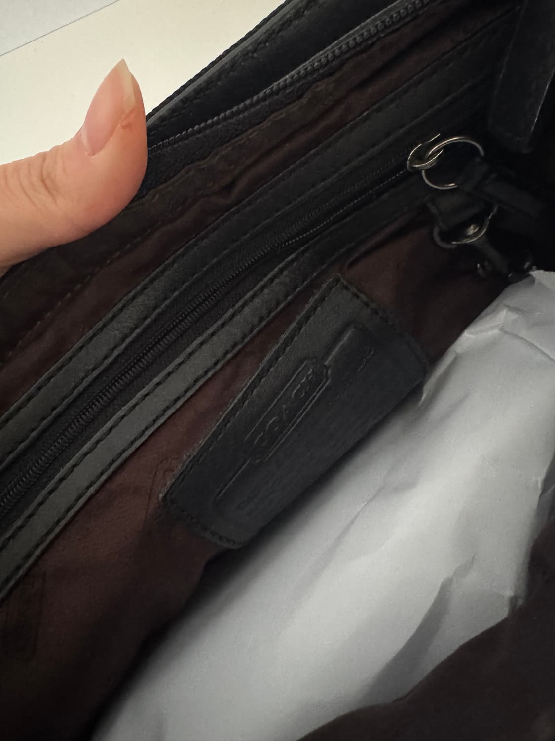 COACH 코치 빈티지 나일론 바게트 숄더백   상품이미지5