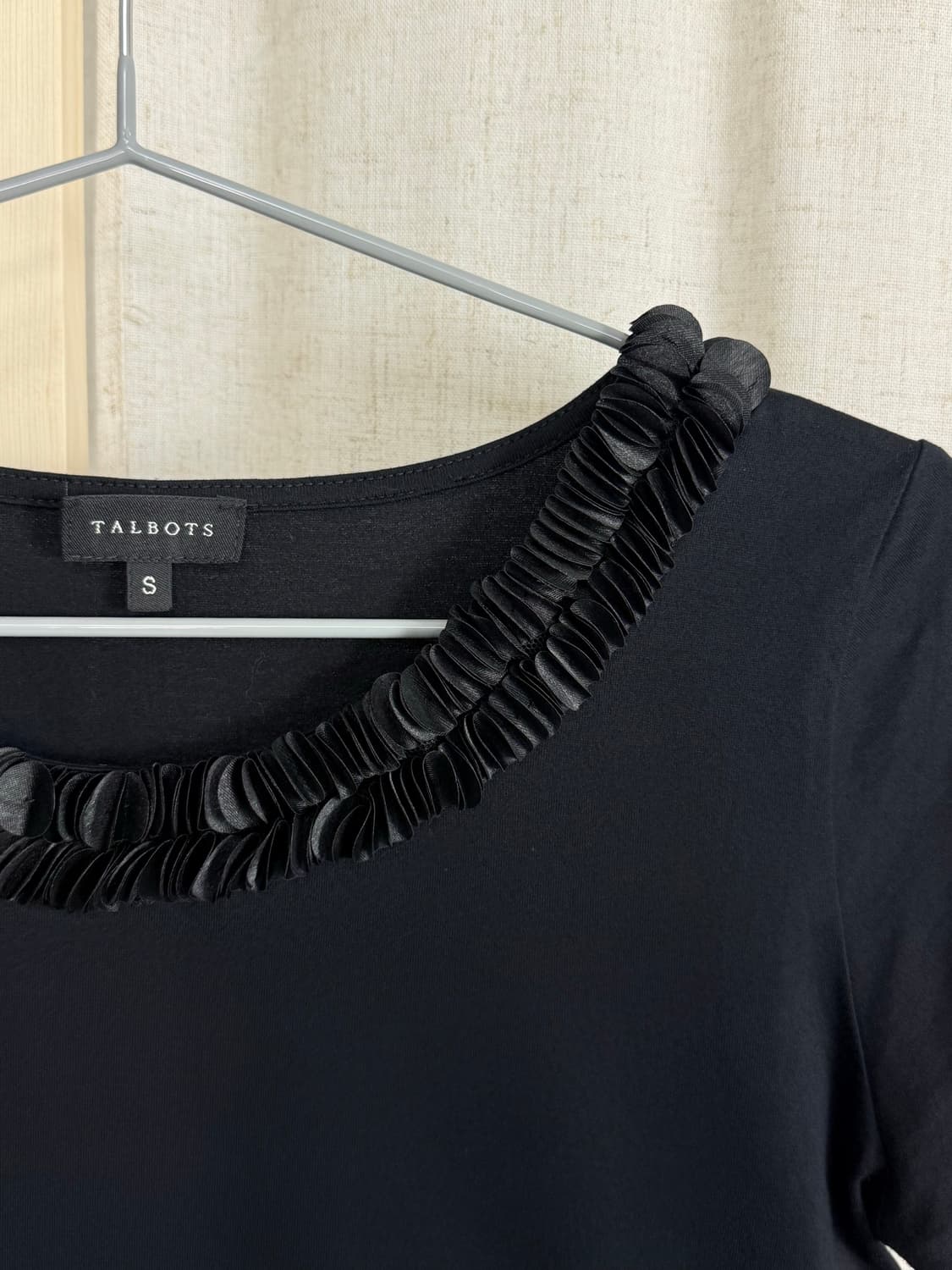 Talbots 넥 트리밍 반팔 티셔츠 상품이미지3