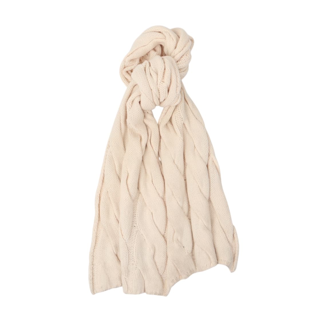 폴로 랄프로렌 크림 케이블 니트 롱 머플러 상품이미지1
