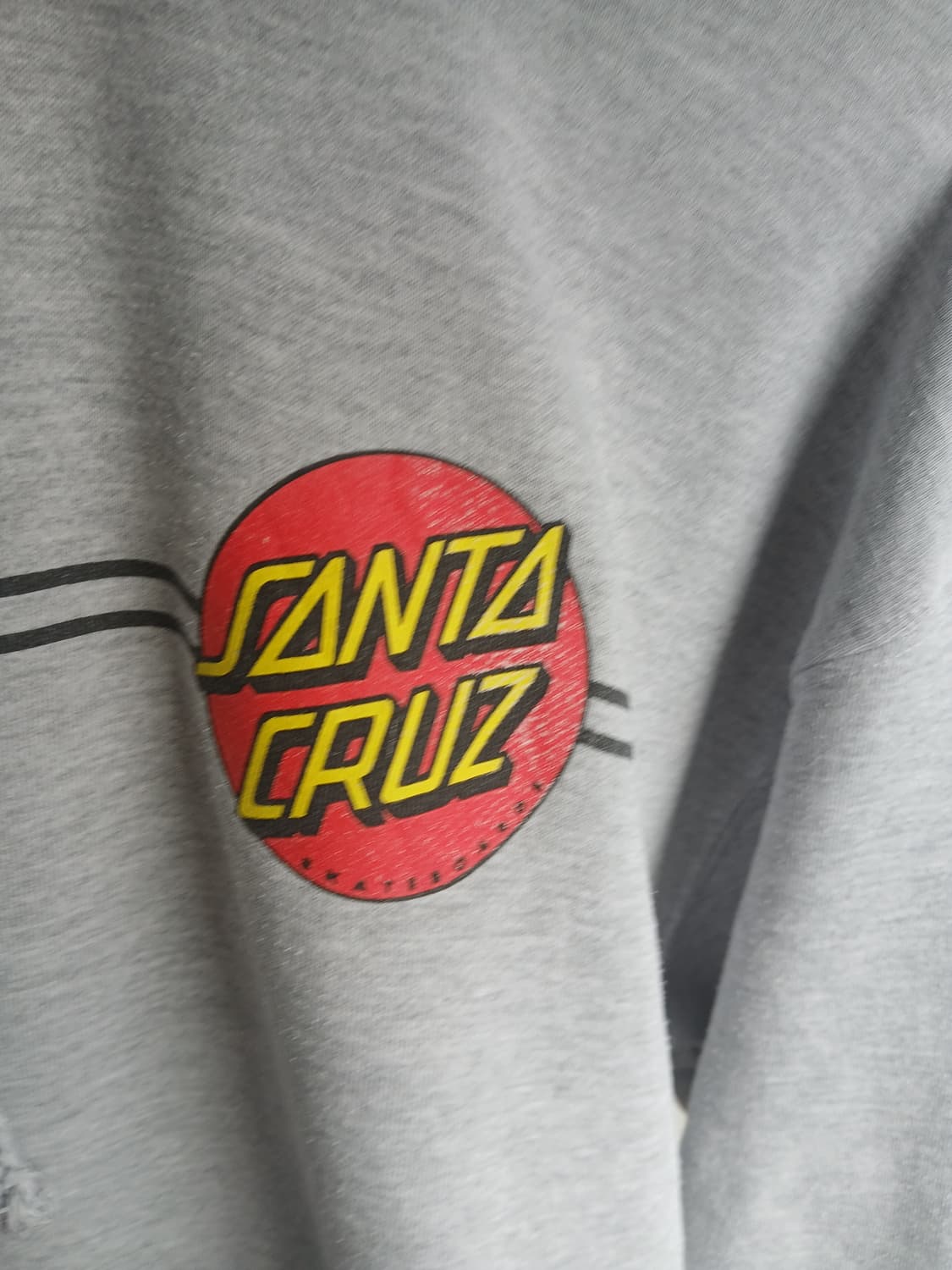 산타크루즈 그레이 후드티 상품이미지6