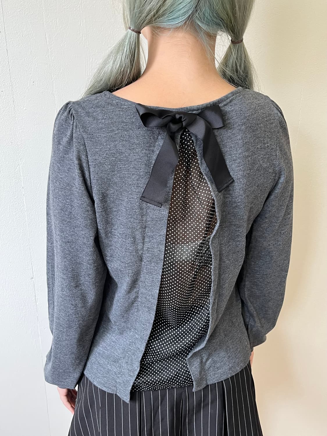 Coupy vtg 백 도트 블라우스 상품이미지7