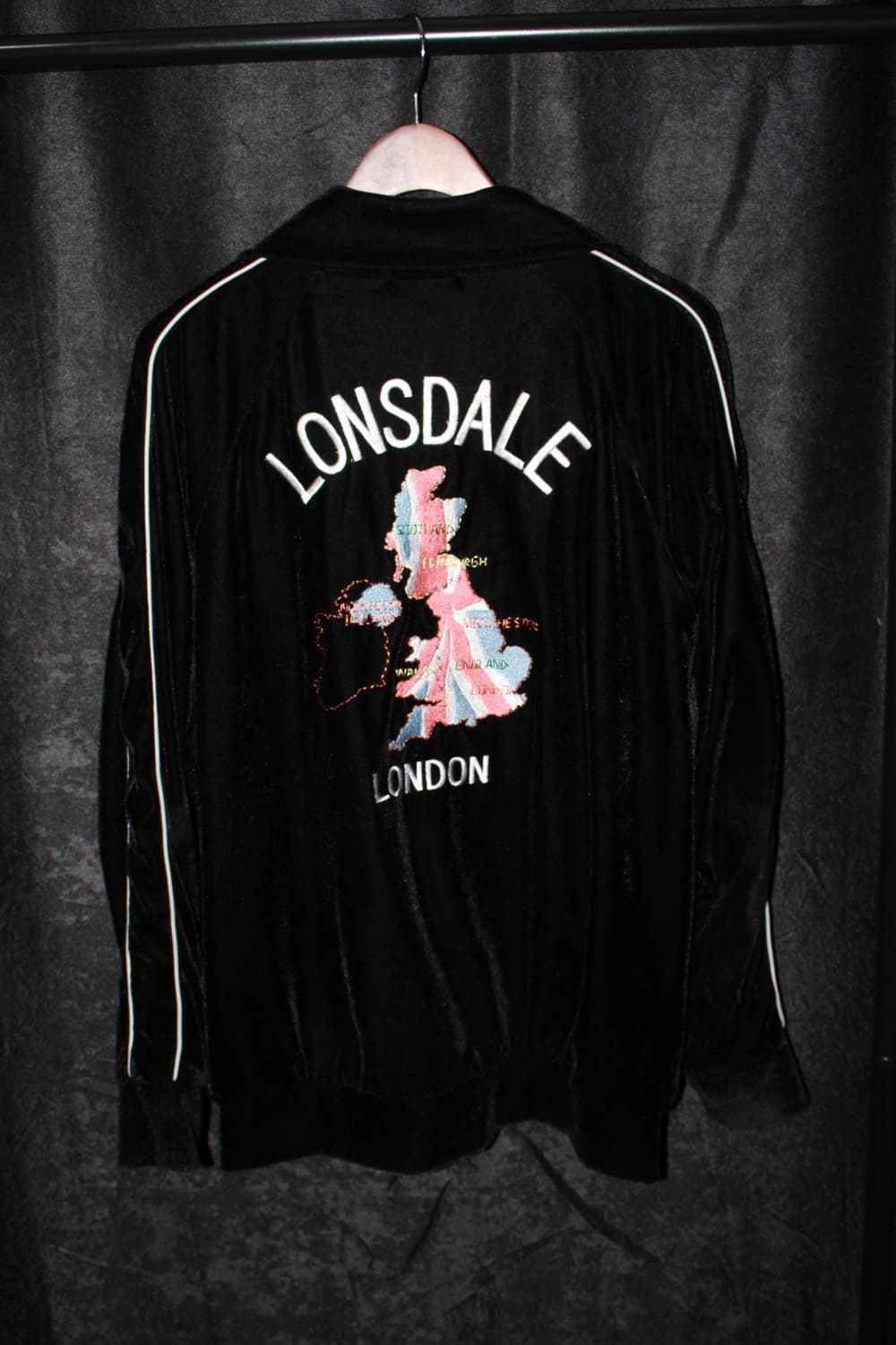 빈티지 루즈핏 벨벳 집업 상품이미지6