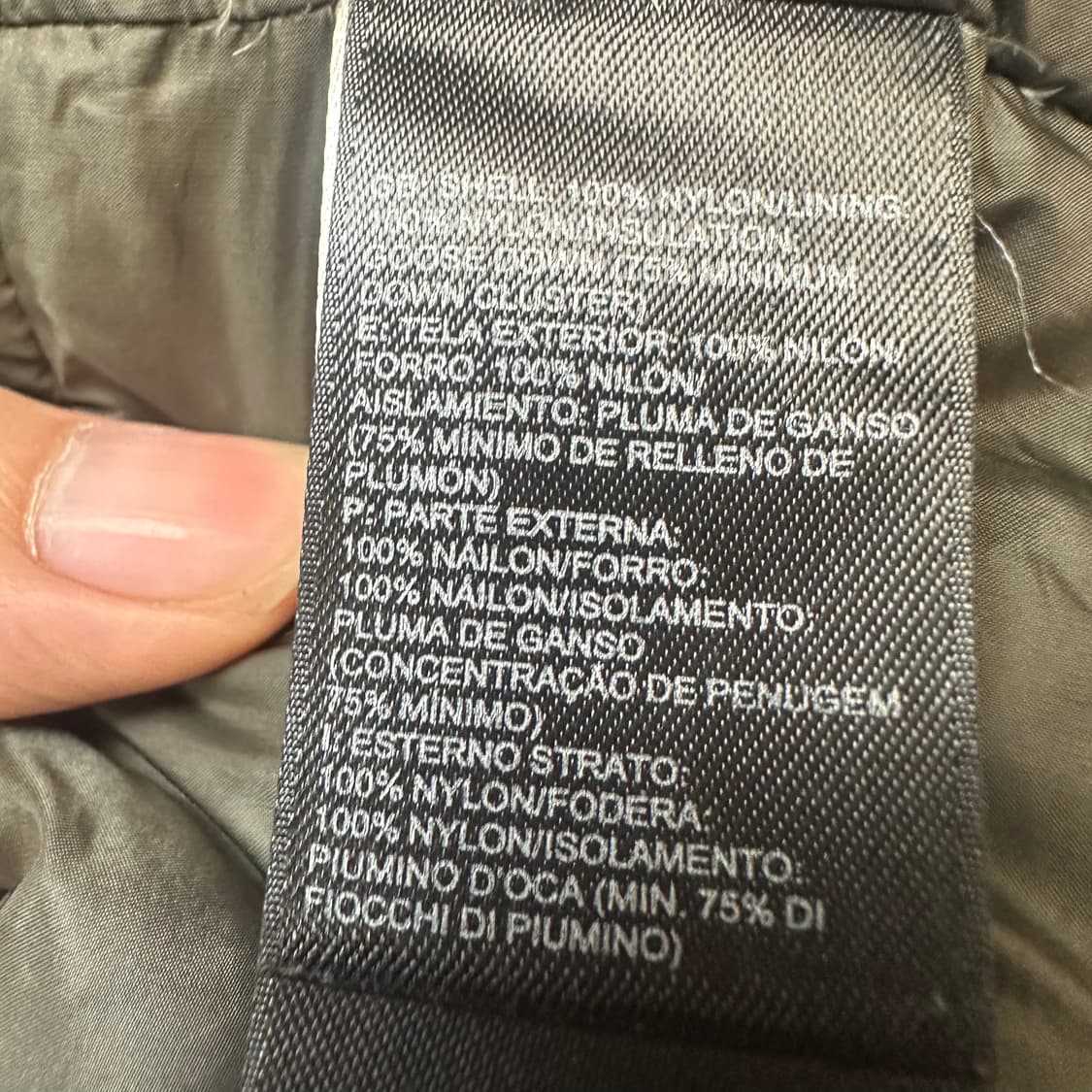 노스페이스 800 카키경량패딩 M 상품이미지4