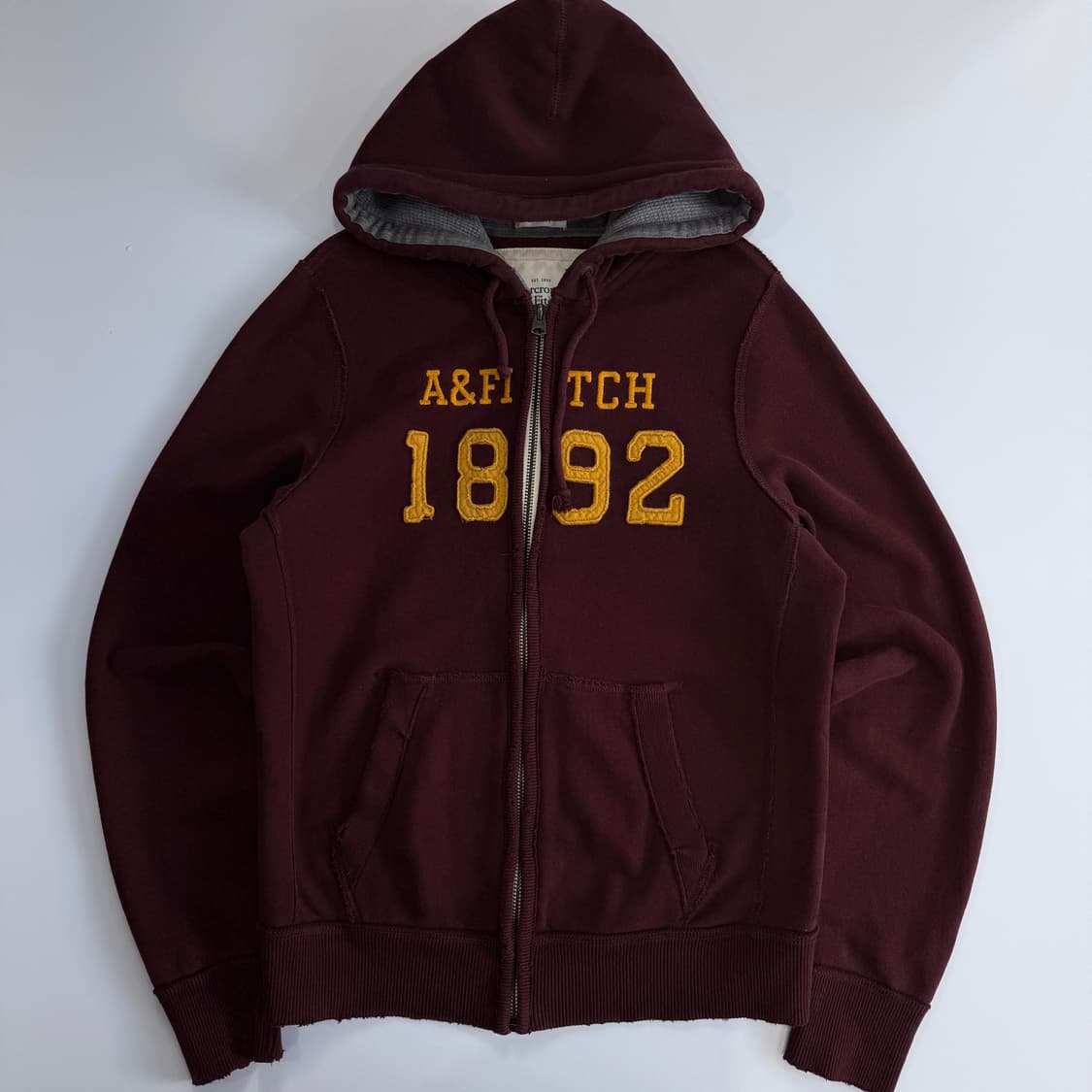 Abercrombie아베크롬비 &fitch 버건디 후드집업  상품이미지3