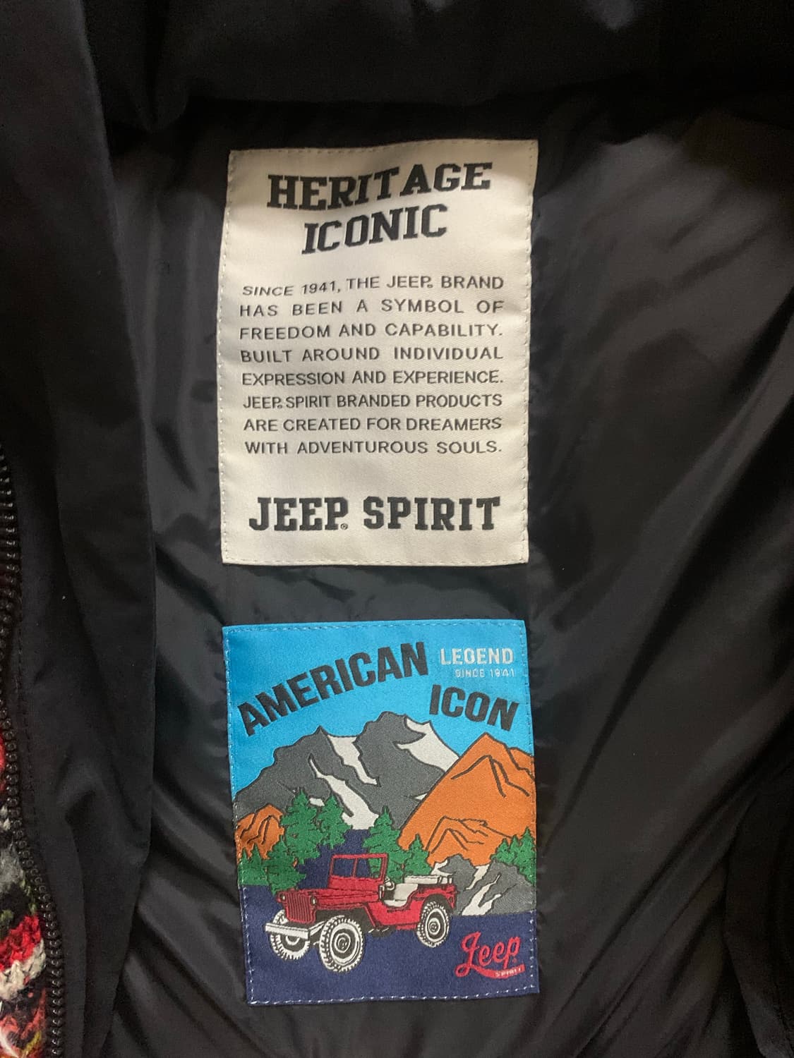 Jeep 지프 니트지 배색 다운점퍼 (조끼로도 착용 가능, 사진 참고) 상품이미지5