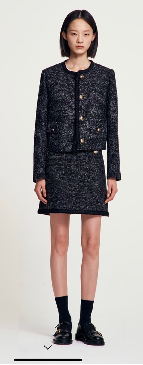 Sandro 산드로 트위드 자켓 36 상품이미지1