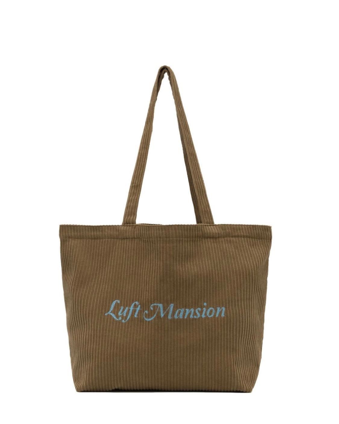 루프트맨션 코듀로이 가방 코듀로이 토트백 브라운 스카이블루 상품이미지4