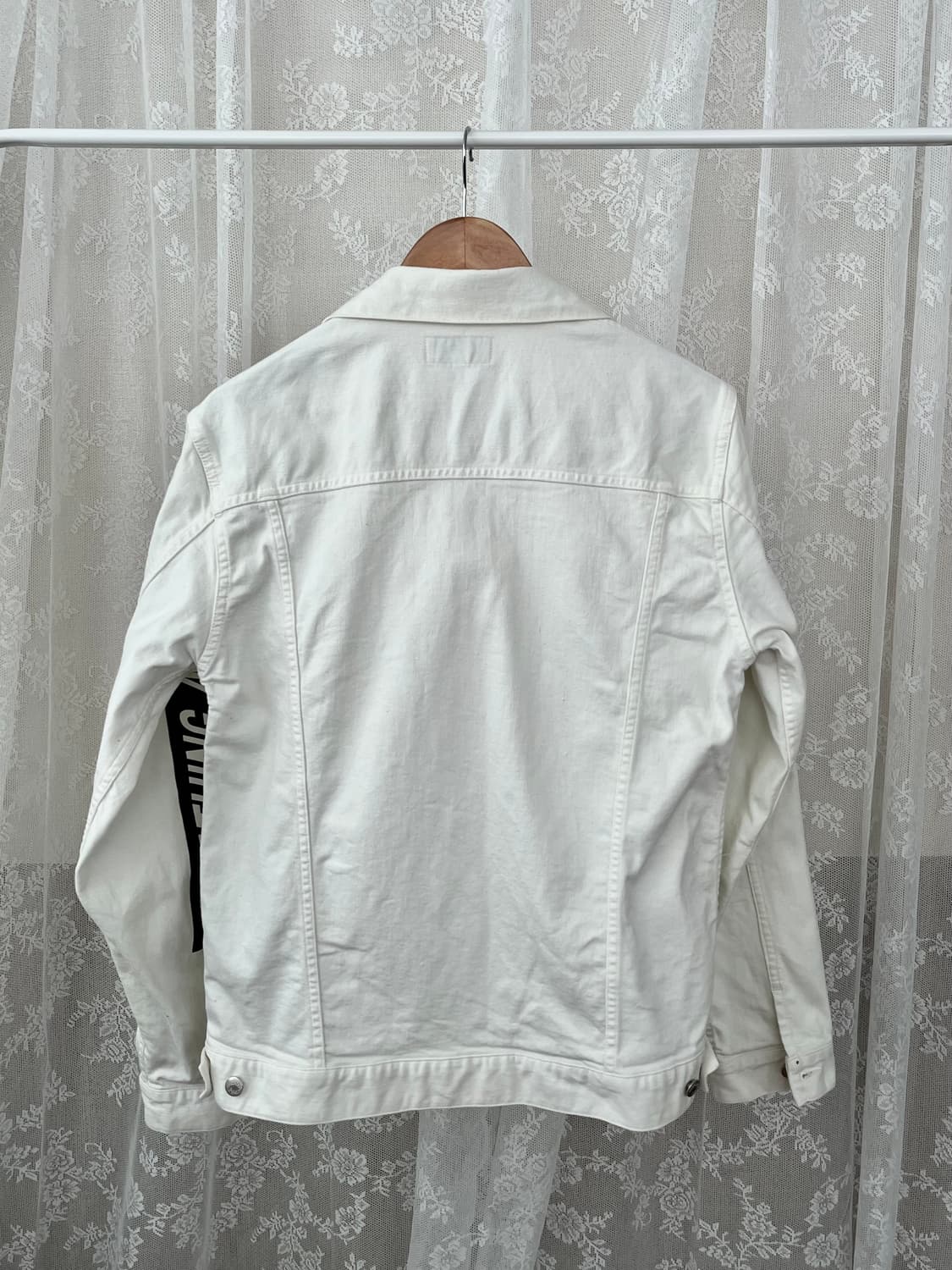 XL) A Bathing Ape 베이프 데님 자켓 화이트 상품이미지2