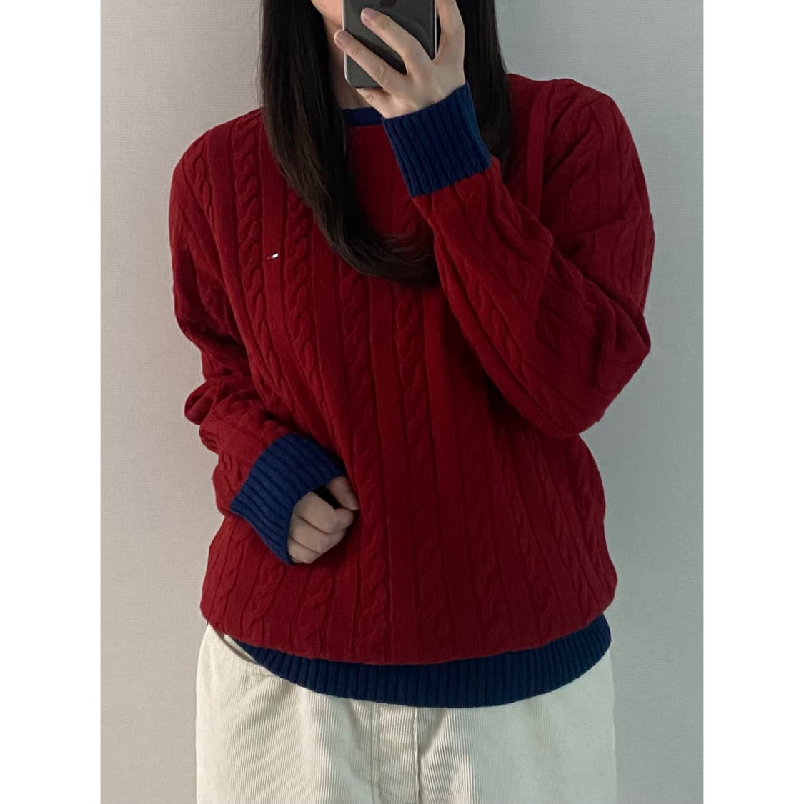 타미힐피거 꽈베기 니트 상품이미지1