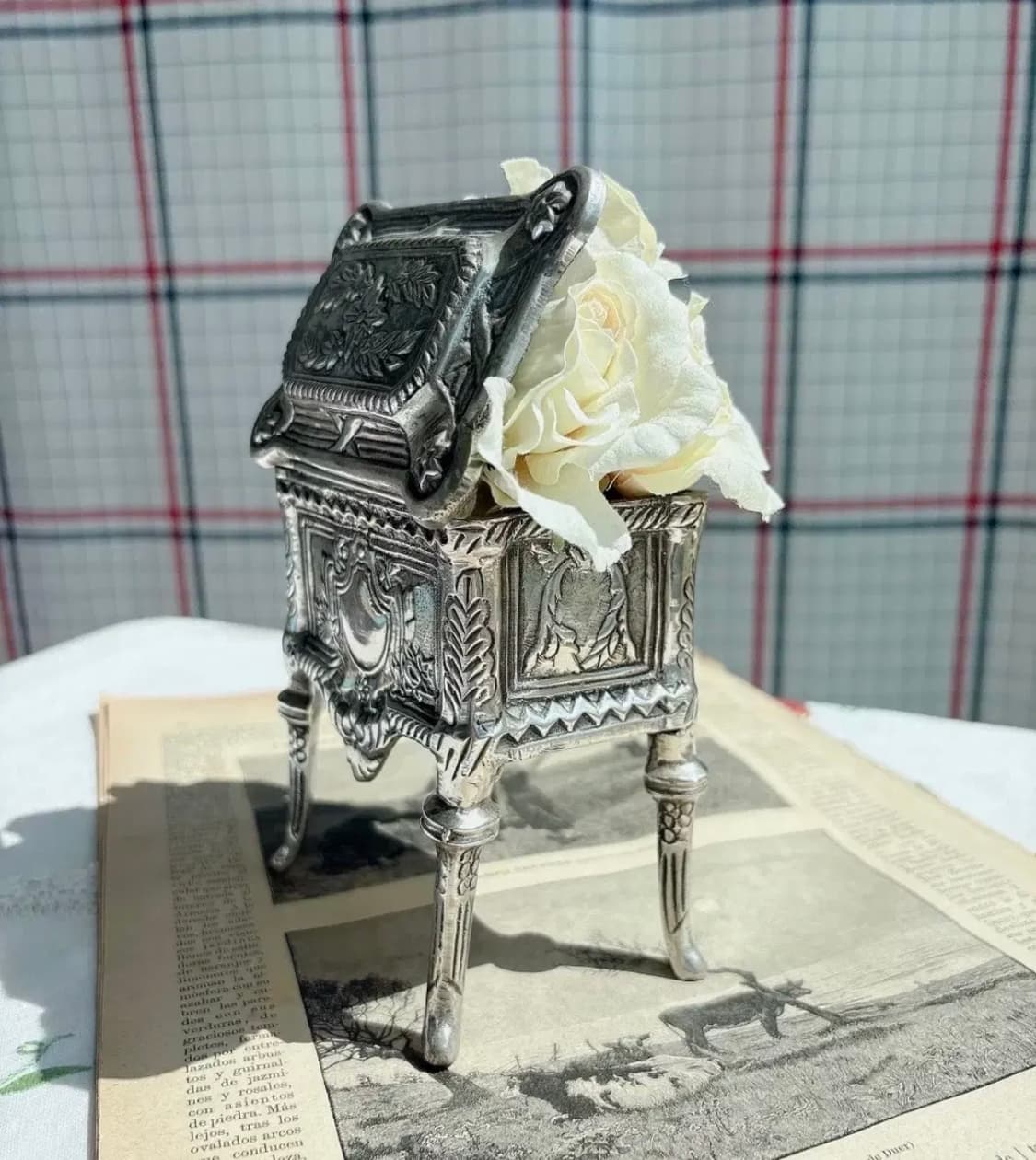 빈티지 꽃포지 보석함 상품이미지2