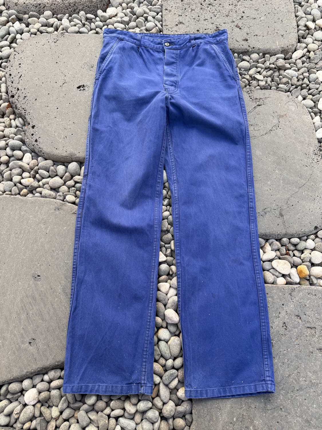 WASHED PURPLE BLUE OLD FRENCH 프렌치워크팬츠 상품이미지1