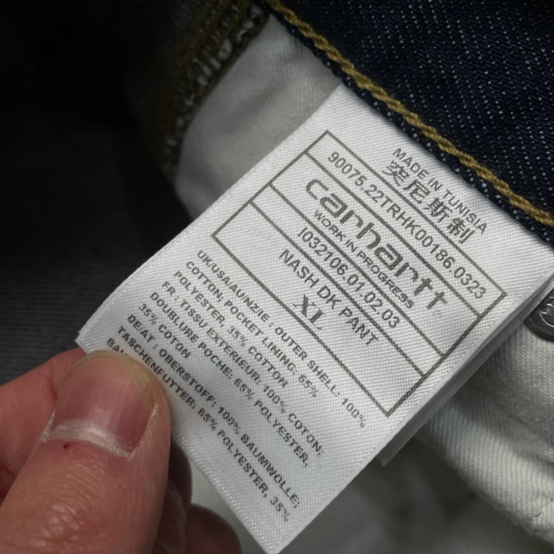 105 칼하트 WIP 더블니 팬츠  상품이미지4