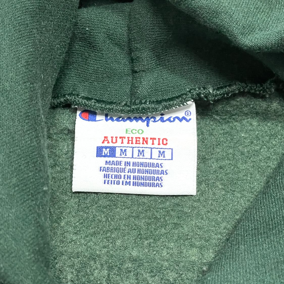 챔피온 딥그린 기모 후드티셔츠 남성M 상품이미지4