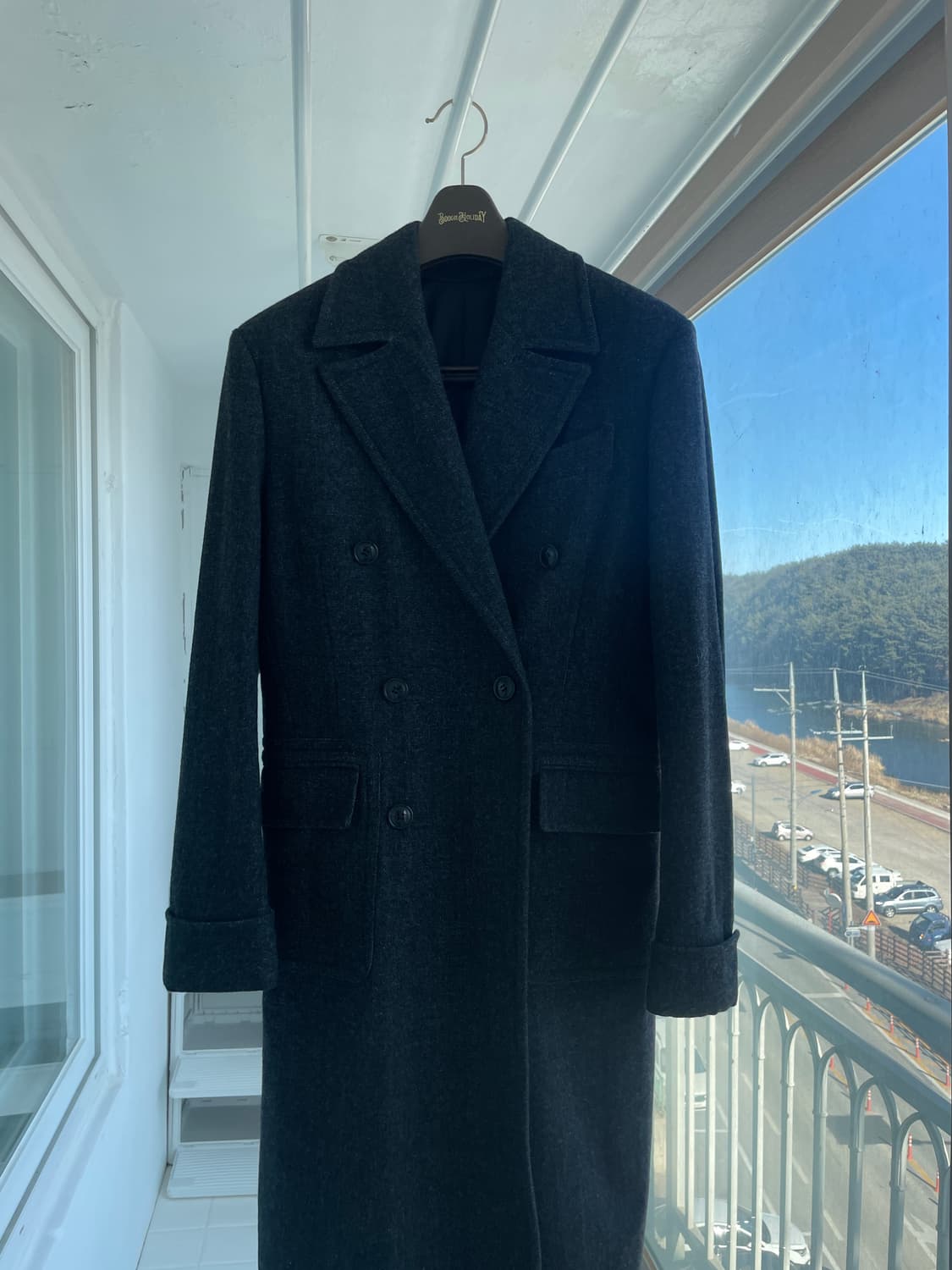 부기홀리데이 폴로코트 차콜 L 상품이미지1