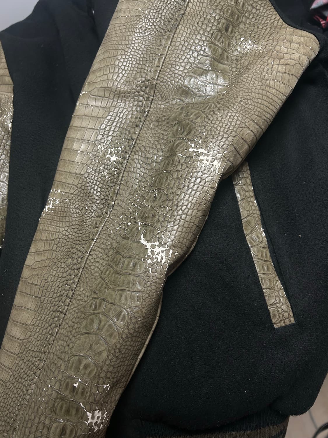 604서비스 바시티 자켓 카키  상품이미지10