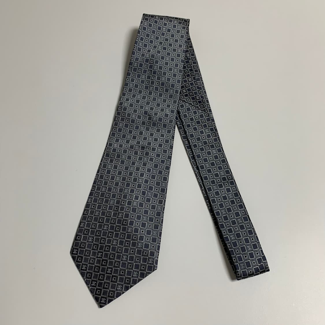 샤넬(CHANEL) 신형 모노그램 명품넥타이 이태리 100실크 최상급 상품이미지8