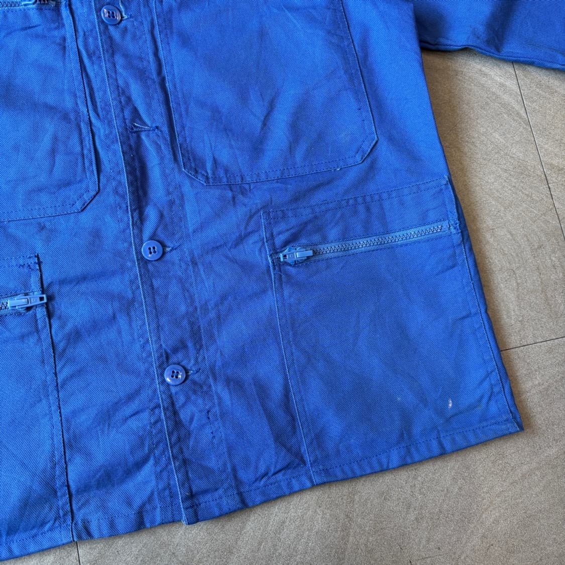 90년대 빈티지 프랑스 생산 프렌치 워크 트윌코튼 자켓  상품이미지8