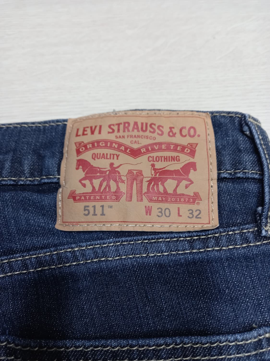 30 리바이스511 여성용 스판 슬림일자진 진청 30-208 상품이미지5