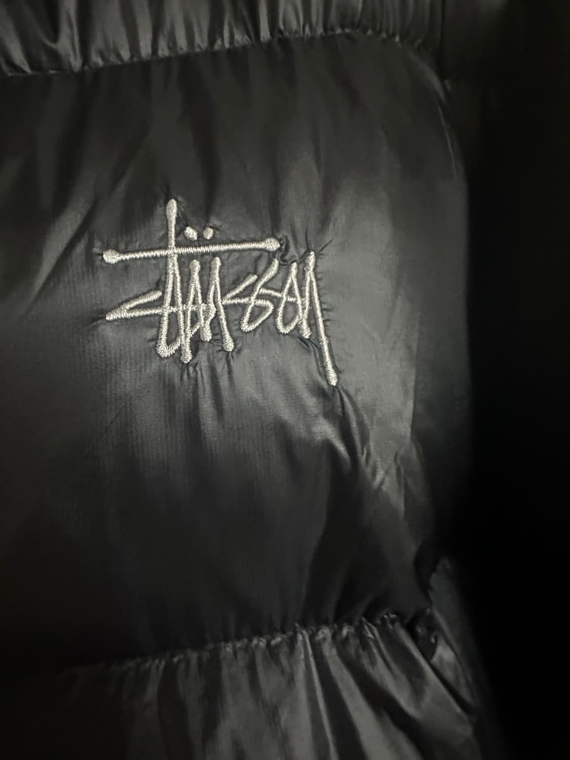 스투시 다운 파카 마이크로 립스탑 팬텀 블랙 상품이미지3