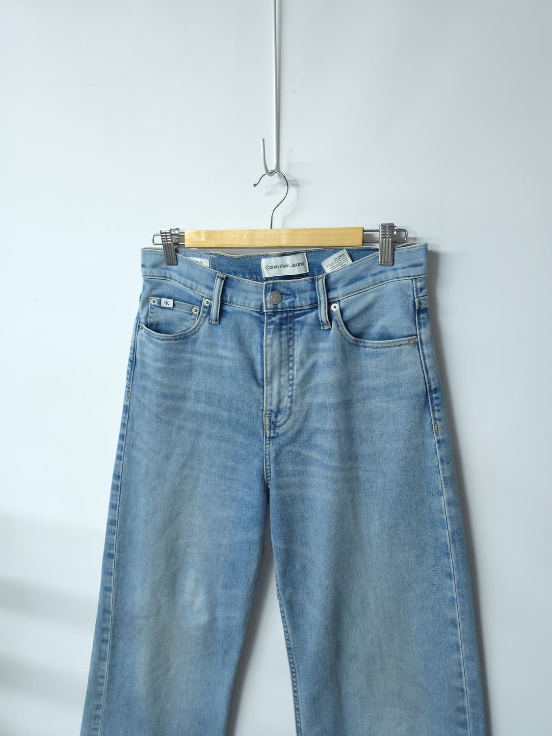 캐빈클라인(CK) 화이트탭 와이드 청바지 상품이미지4