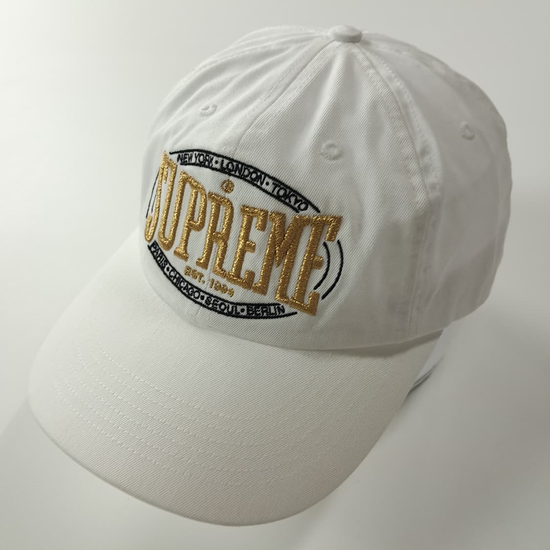 CK170 슈프림 미국판 23FW 웜업 화이트 볼캡 모자 상품이미지2
