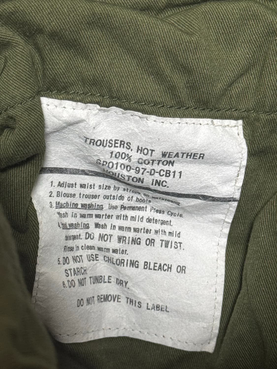 휴스턴 BDU 카고 팬츠 (Small-Regular) 상품이미지3