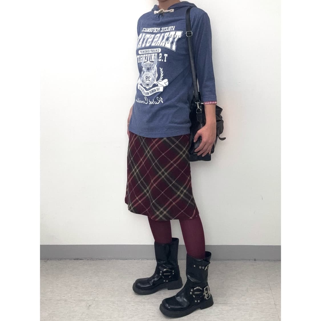 빈티지 y2k 블루 후드 티셔츠 상품이미지7