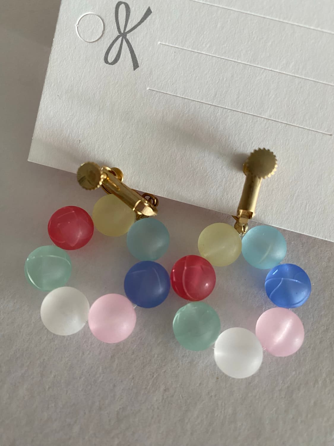 컬러풀 구슬 빈티지귀걸이 상품이미지4