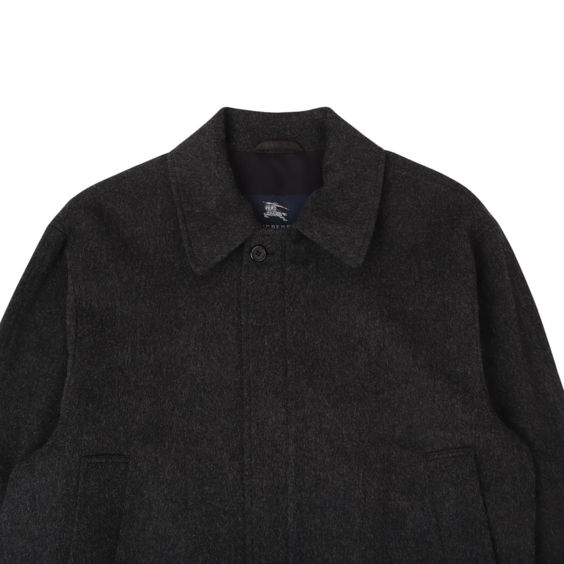 버버리 챠콜 usa메이드 싱글 울 코트 상품이미지2