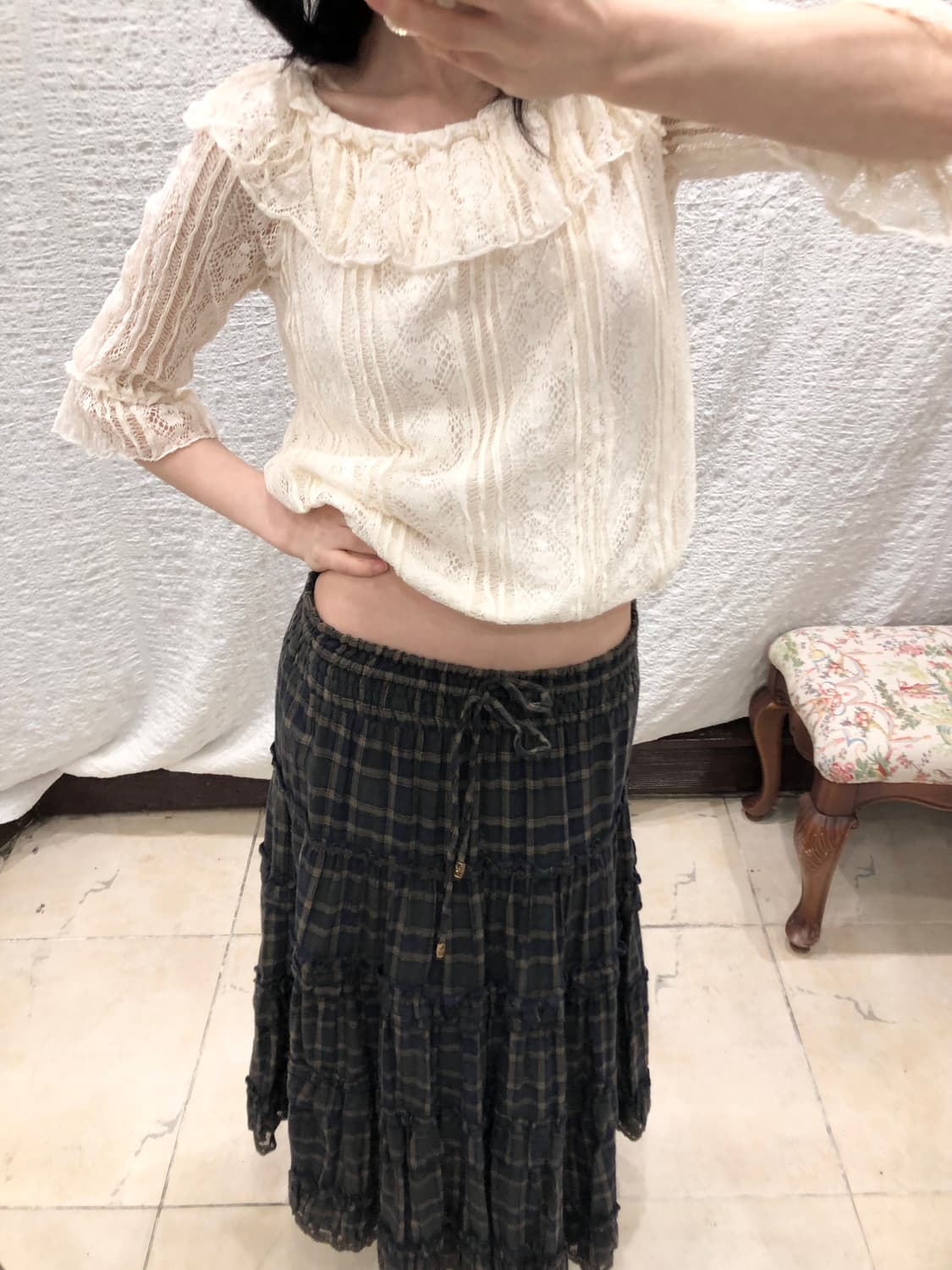 Ivory petal knit 상품이미지4