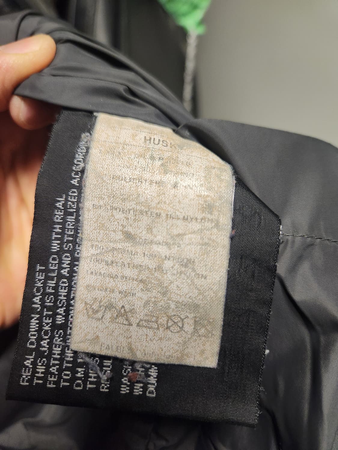 허스키 빈티지 퀼팅 리얼 다운 패딩 L~XL 상품이미지4