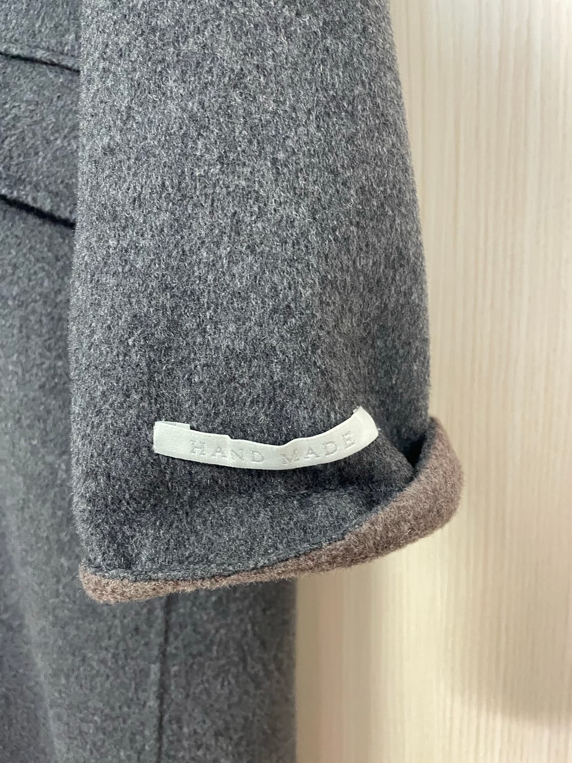 VEUX ETRE 투톤 핸드메이드 롱코트 66 상품이미지3