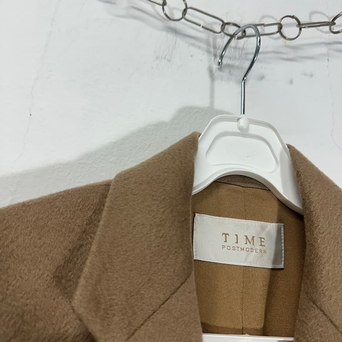 우먼S-M 타임 TIME 베이지 캐시미어100 캐시미어코트 상품이미지5