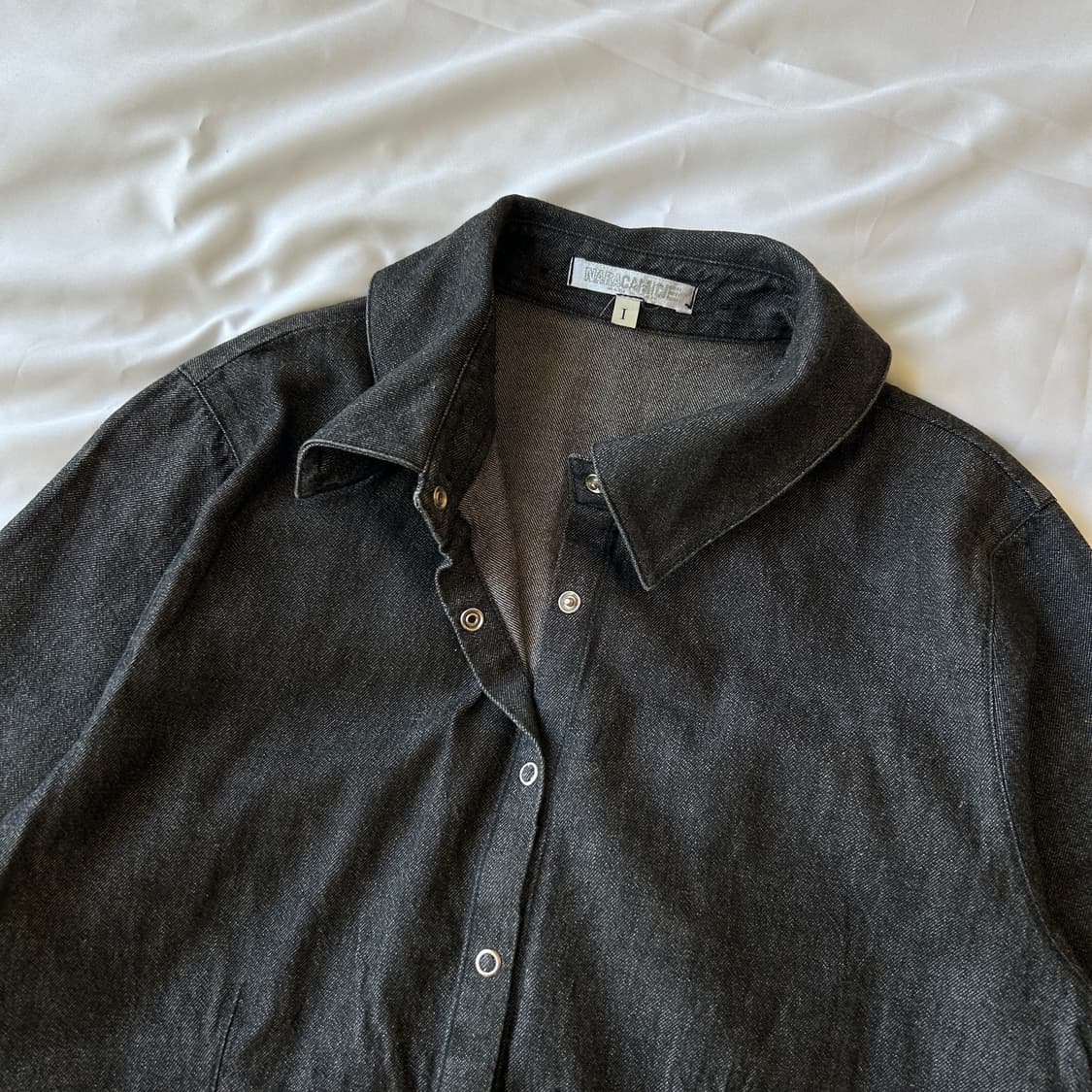 빈티지 7부 데님셔츠 상품이미지6