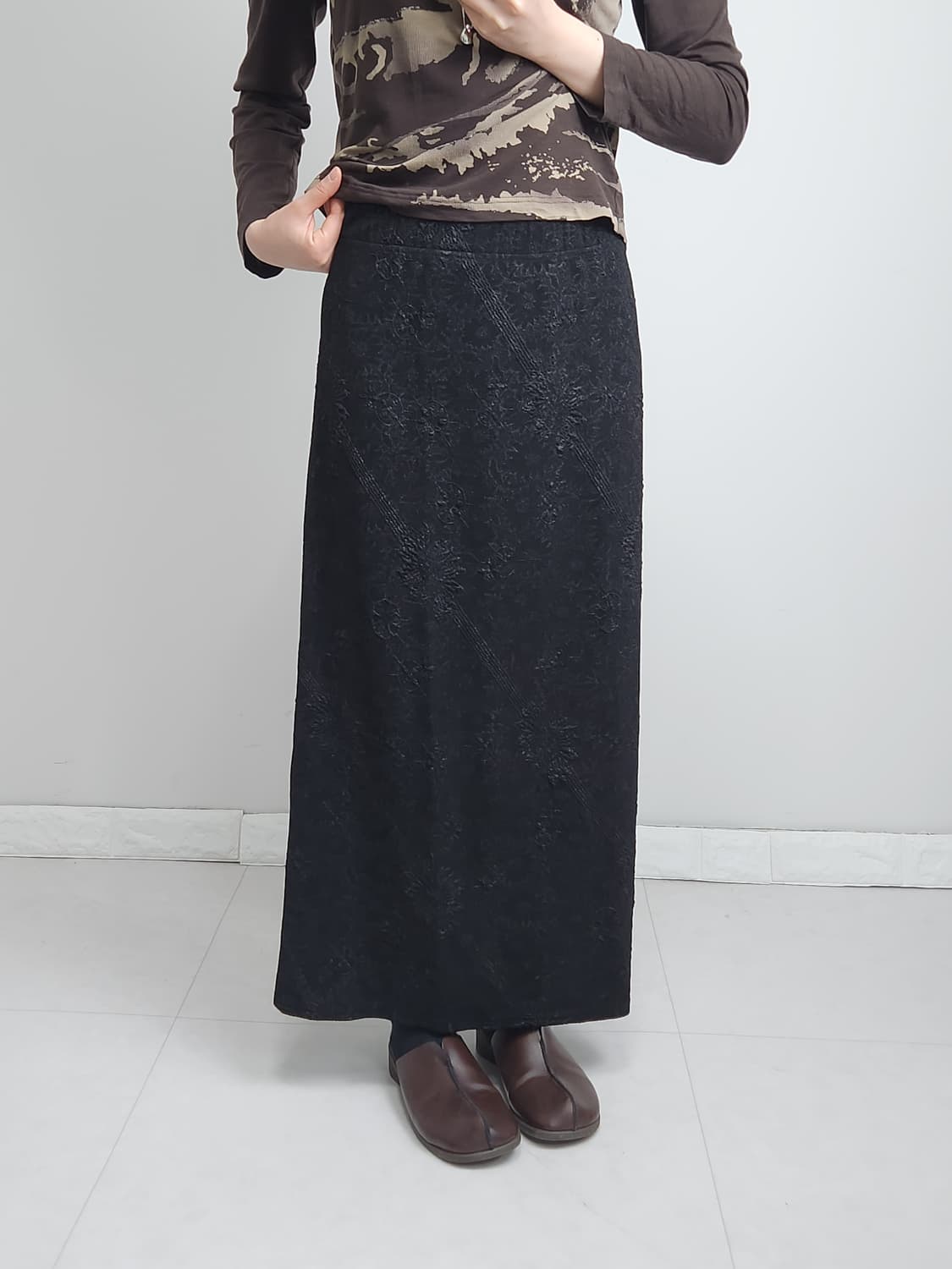 플로럴 롱 스커트 상품이미지3