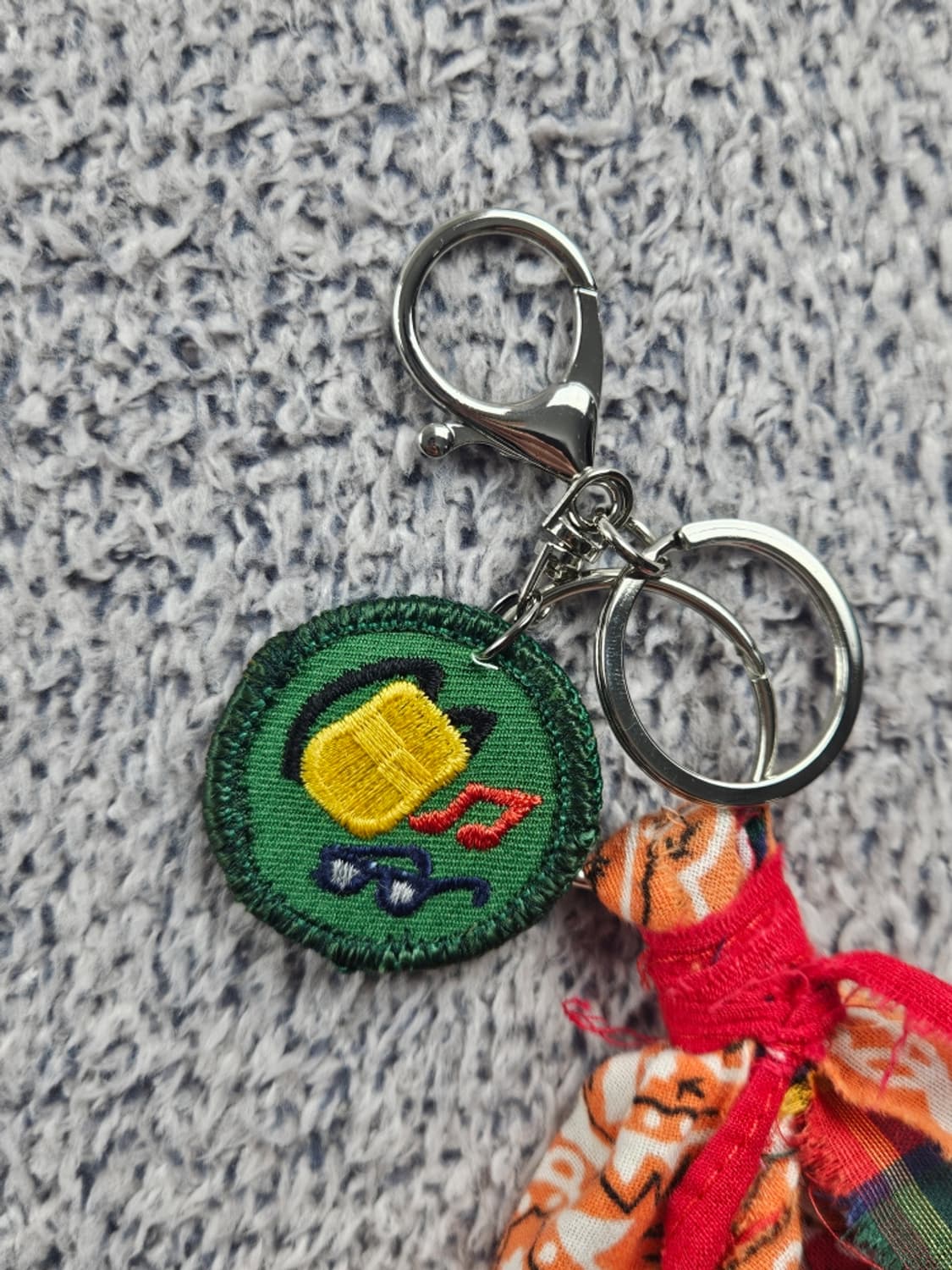 핸드메이드 커스텀 패치 반다나 카라비너 키링 ( OS ) / 10877 상품이미지3
