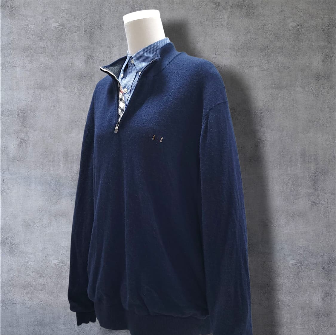 [110] 닥스 네이비 하프집업 모 스웨터 니트 상품이미지3