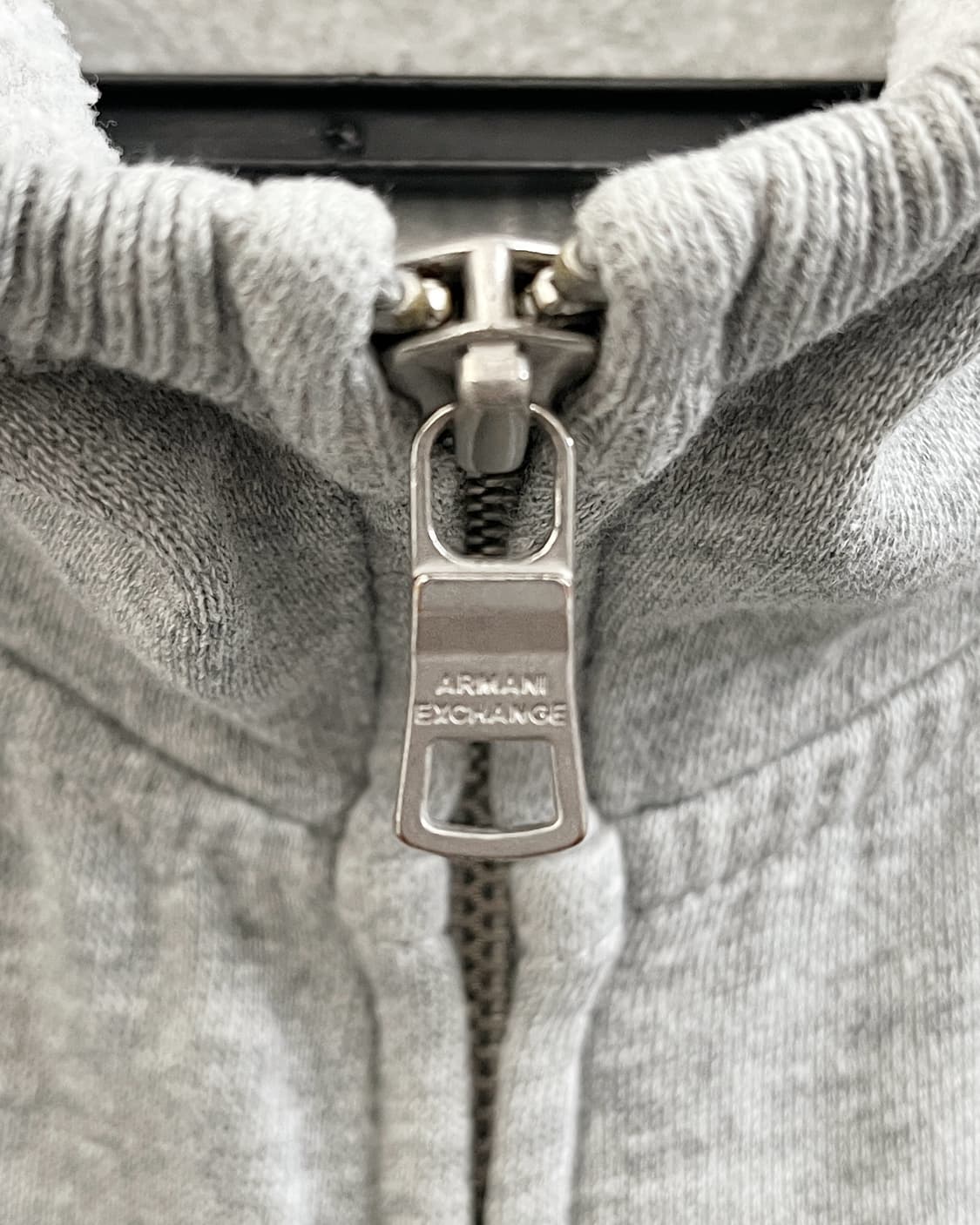 알마니 익스체인지 백로고 그레이 후드집업 상품이미지9