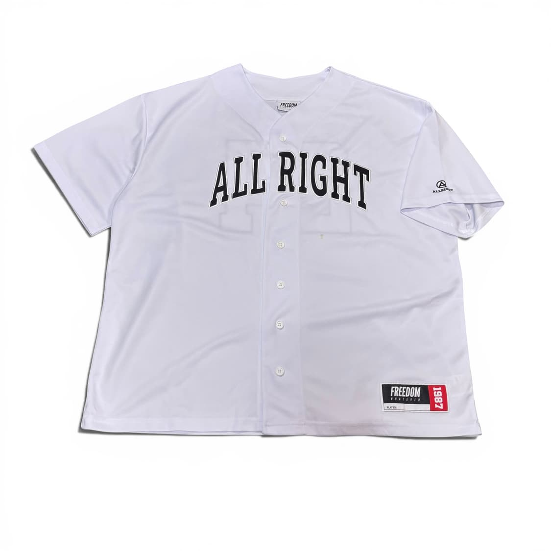 2XL 프리덤 FREEDOM 올라잇 화이트 헬스 야구져지 상품이미지1