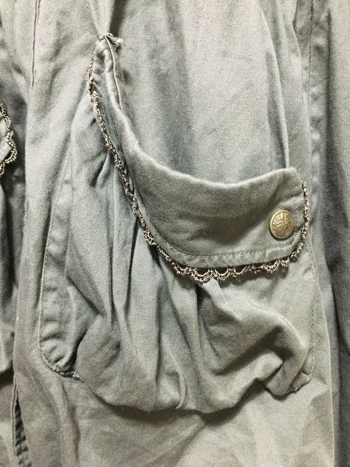 엑시즈팜 카키 후드 야상자켓 y2k 그런지 갸루 상품이미지8