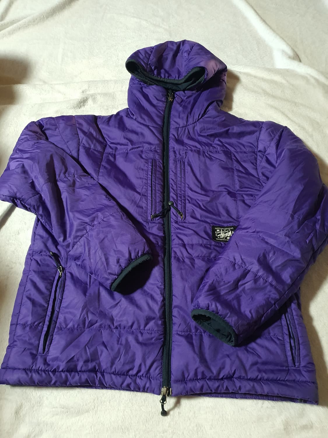 올드스투시 90s 나일론 써모라이트 후디 패딩 stussy 상품이미지1