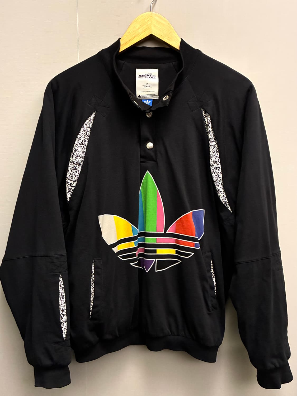 (S/100)아디다스 x 제레미스캇 멀티컬러 하프버튼 스웻 패딩 상품이미지1