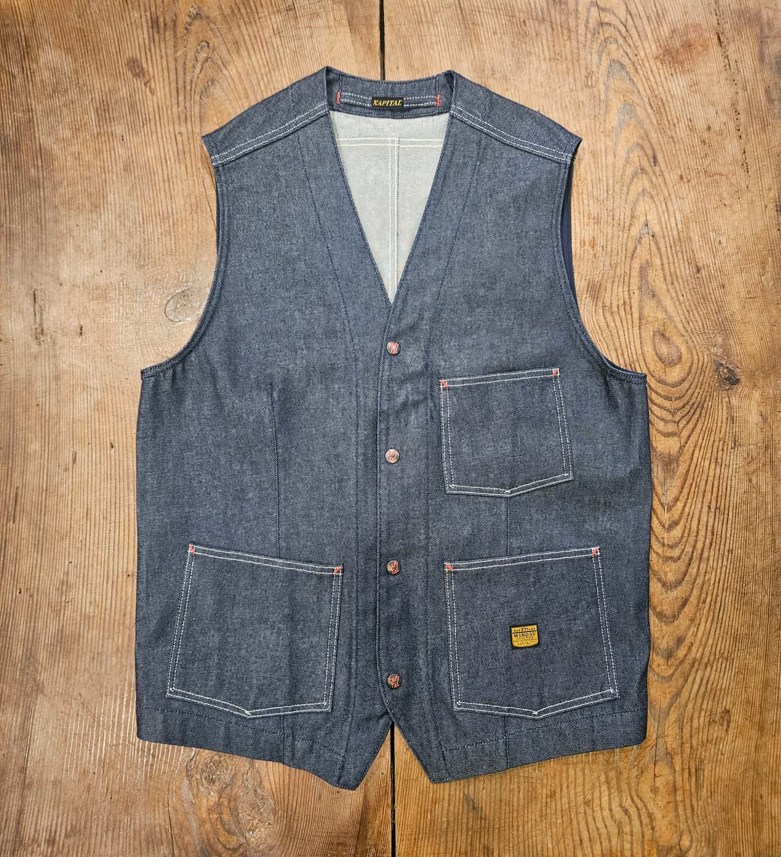 케피탈 데님 베스트  상품이미지1