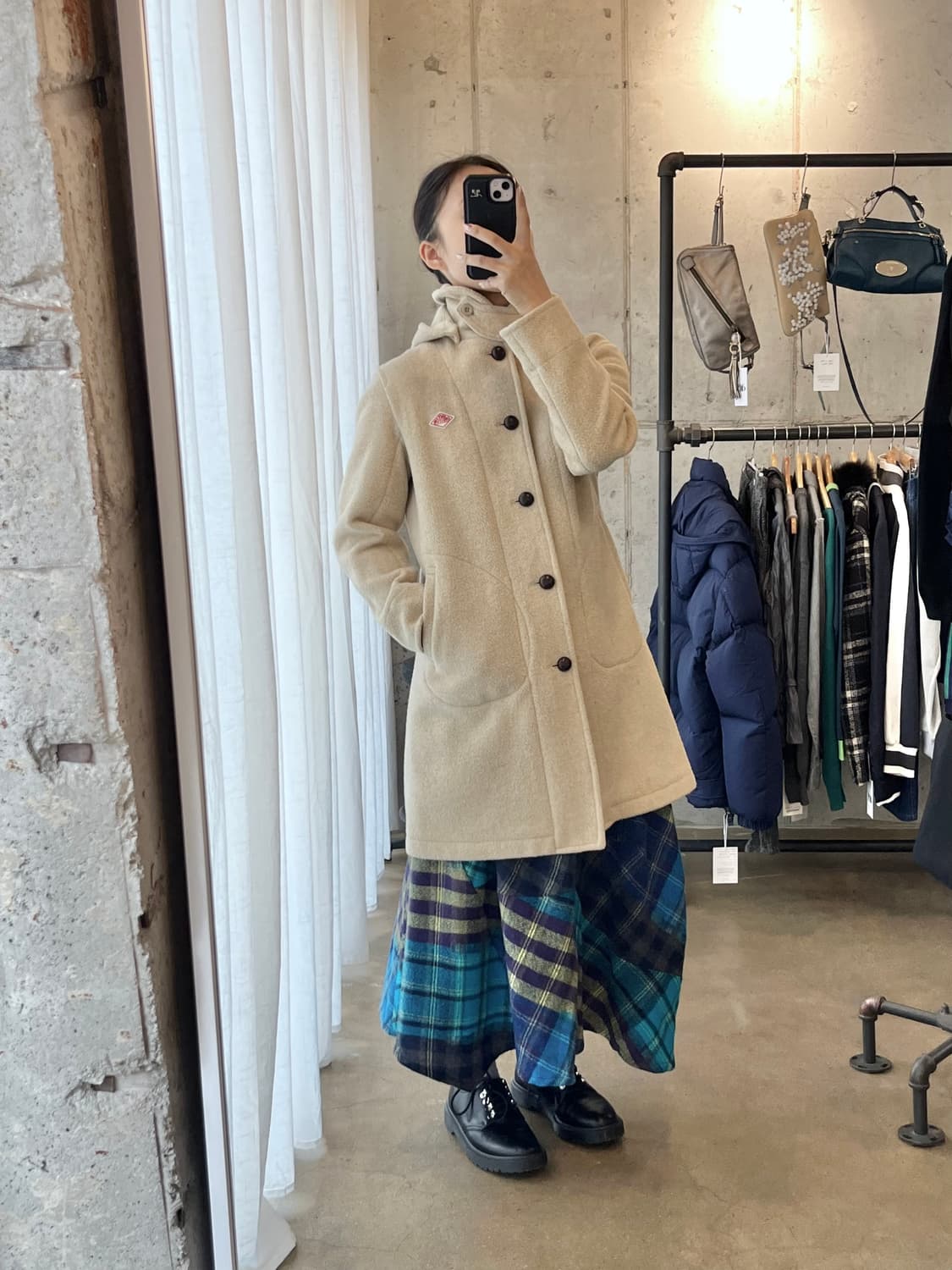 DANTON 롱 울코트 크림베이지 상품이미지4