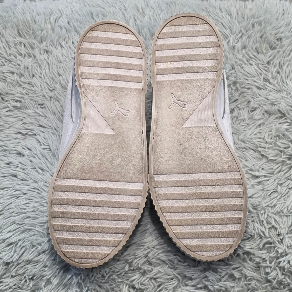 4q-29:푸마 코트 클래식 화이트 스니커즈 (23cm)-상태최상 상품이미지9