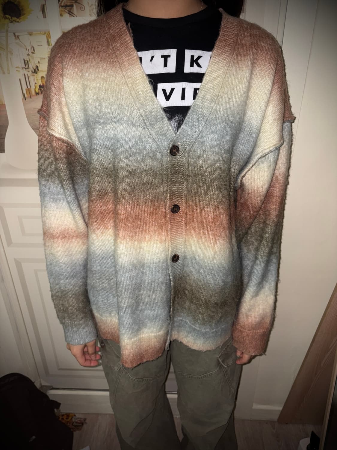 over pastel tone cardigan 상품이미지3