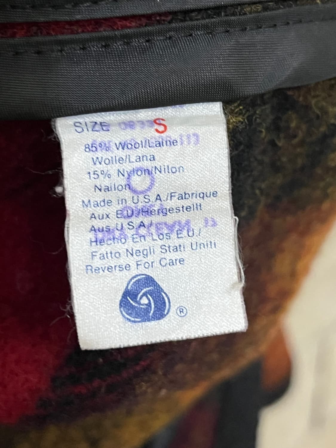 90s 울리치 울 숄 카라 자켓 상품이미지6